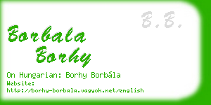 borbala borhy business card