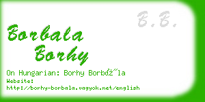 borbala borhy business card